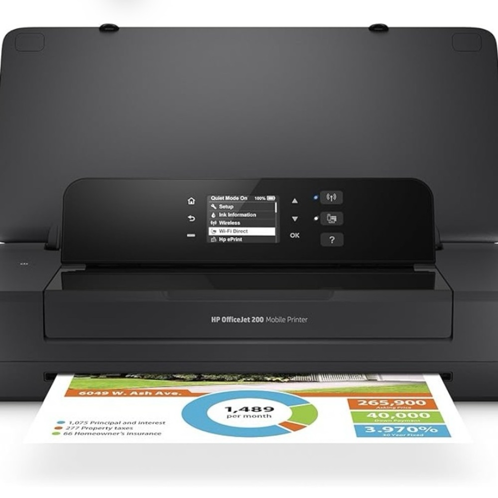HP Black Networking Printer with Wireless Capabilities